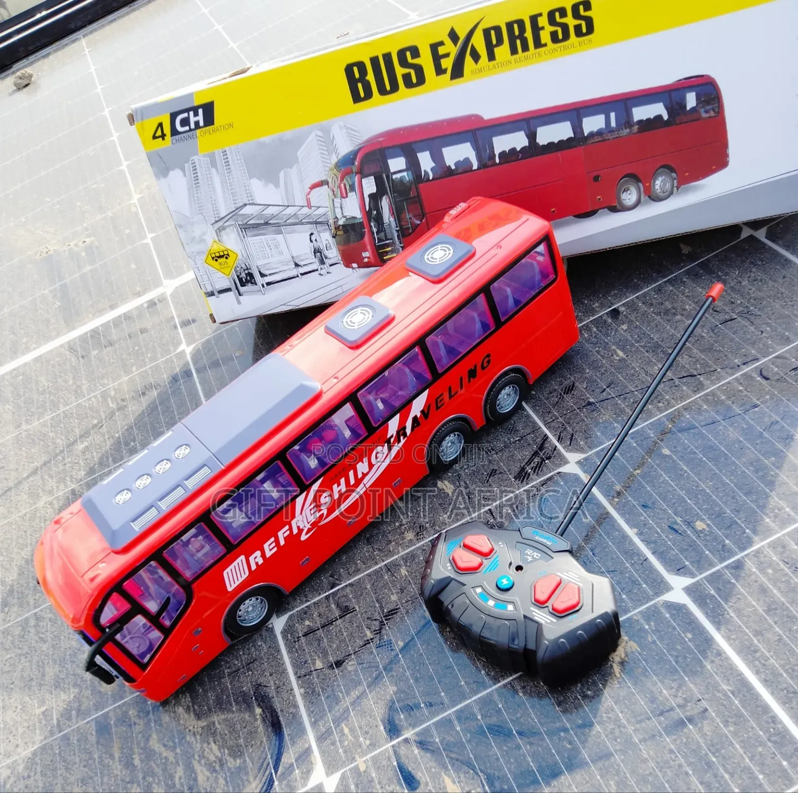 Remote Controlled Battery Operated  Bus For Kids