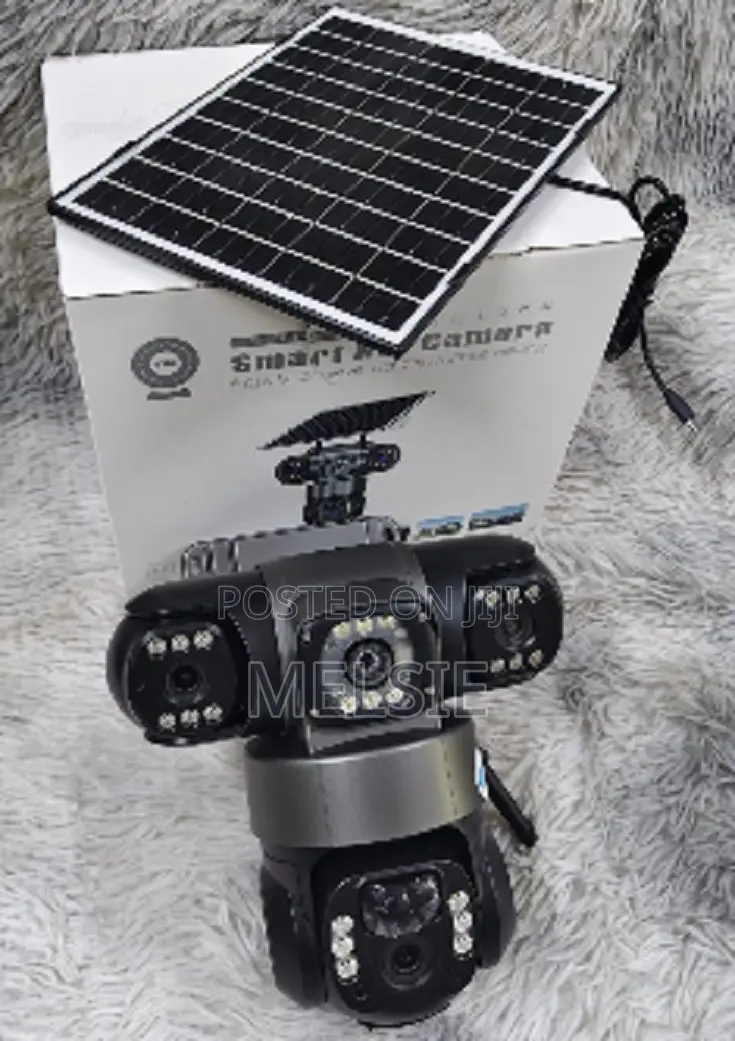 Solar Light Triple Lens 4g Camera Solar Street CCTV Surveillance Cam
