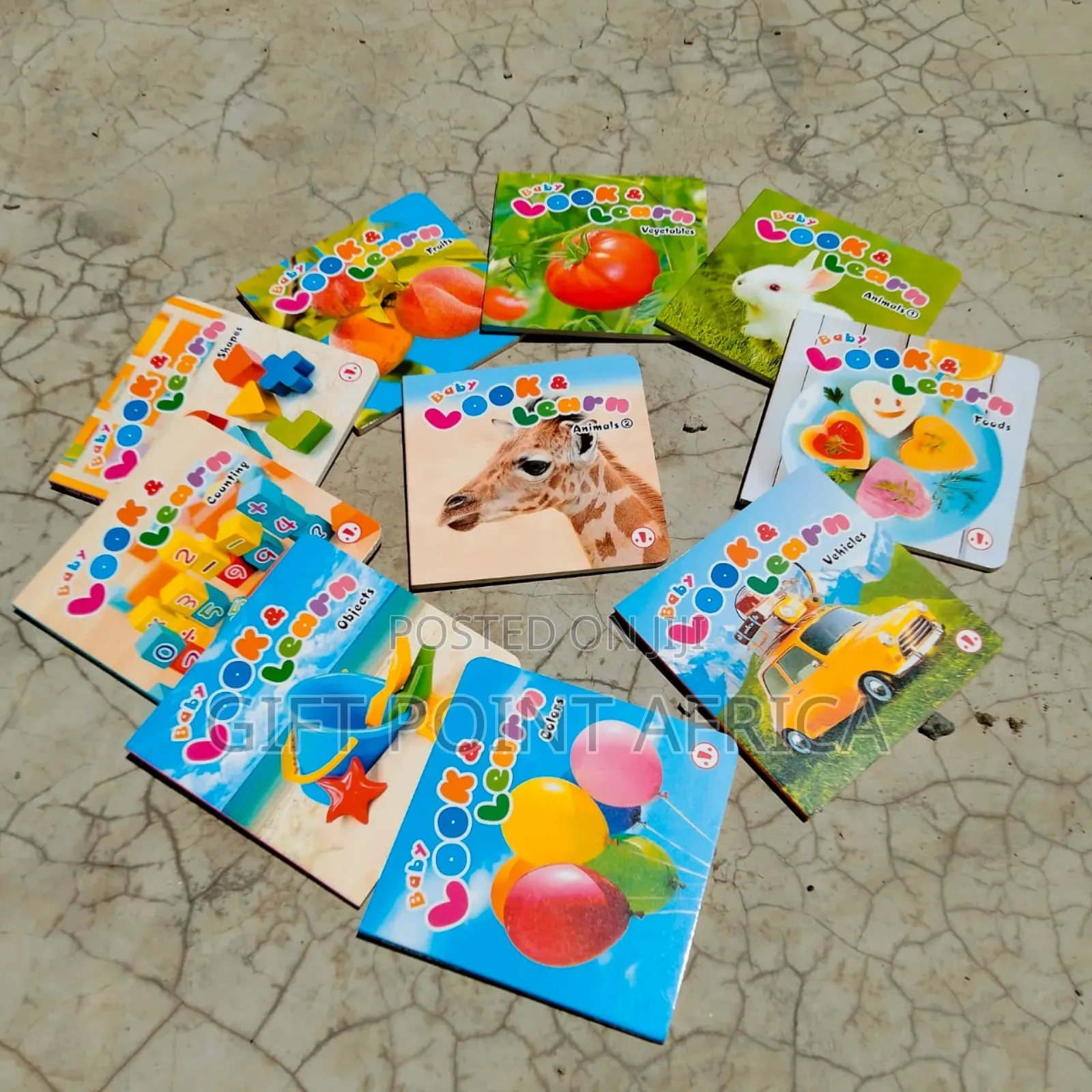 A Set Of 10 Look And Learn Hard Copy Baby Picture Books
