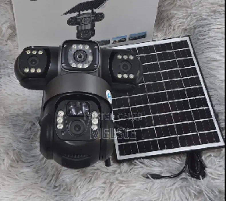 4g Solar CCTV Security Camera Solar Light 3 Lens 3 Video View Wifi