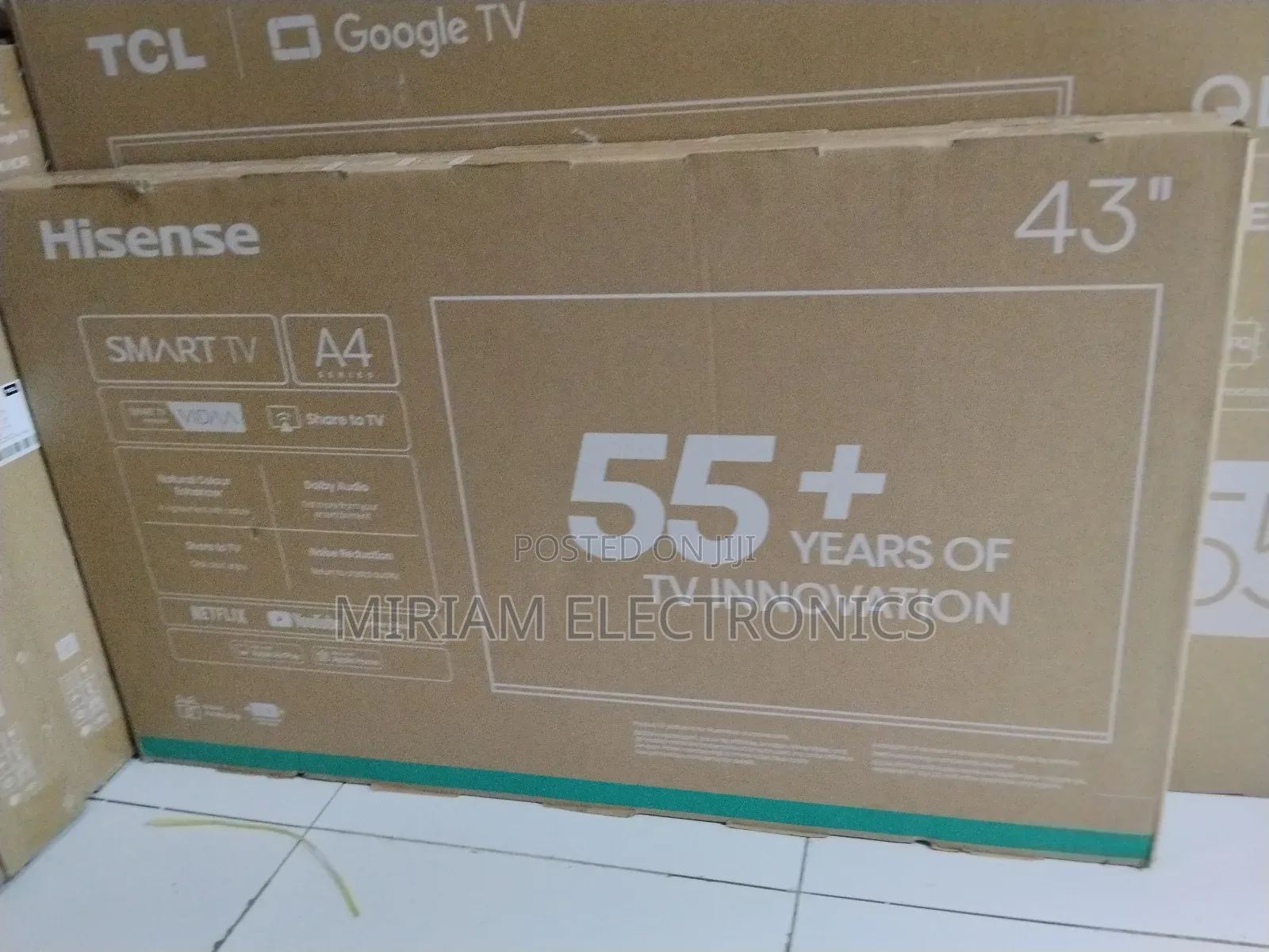 Hisense 43′′ 43a4 Series Vidaa Smart FHD Tv