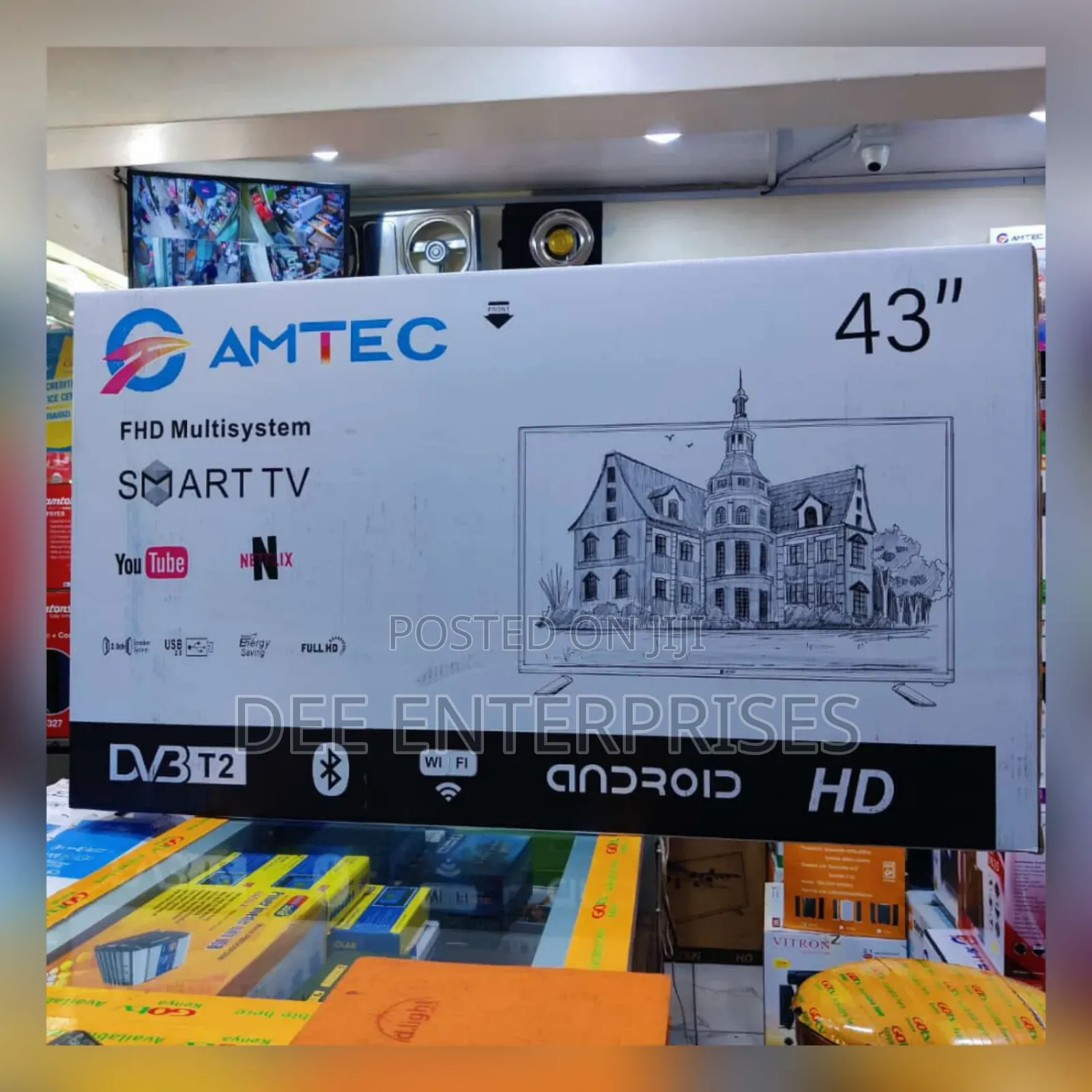 Amtec 43" Smart Android Frameless Bluetooth