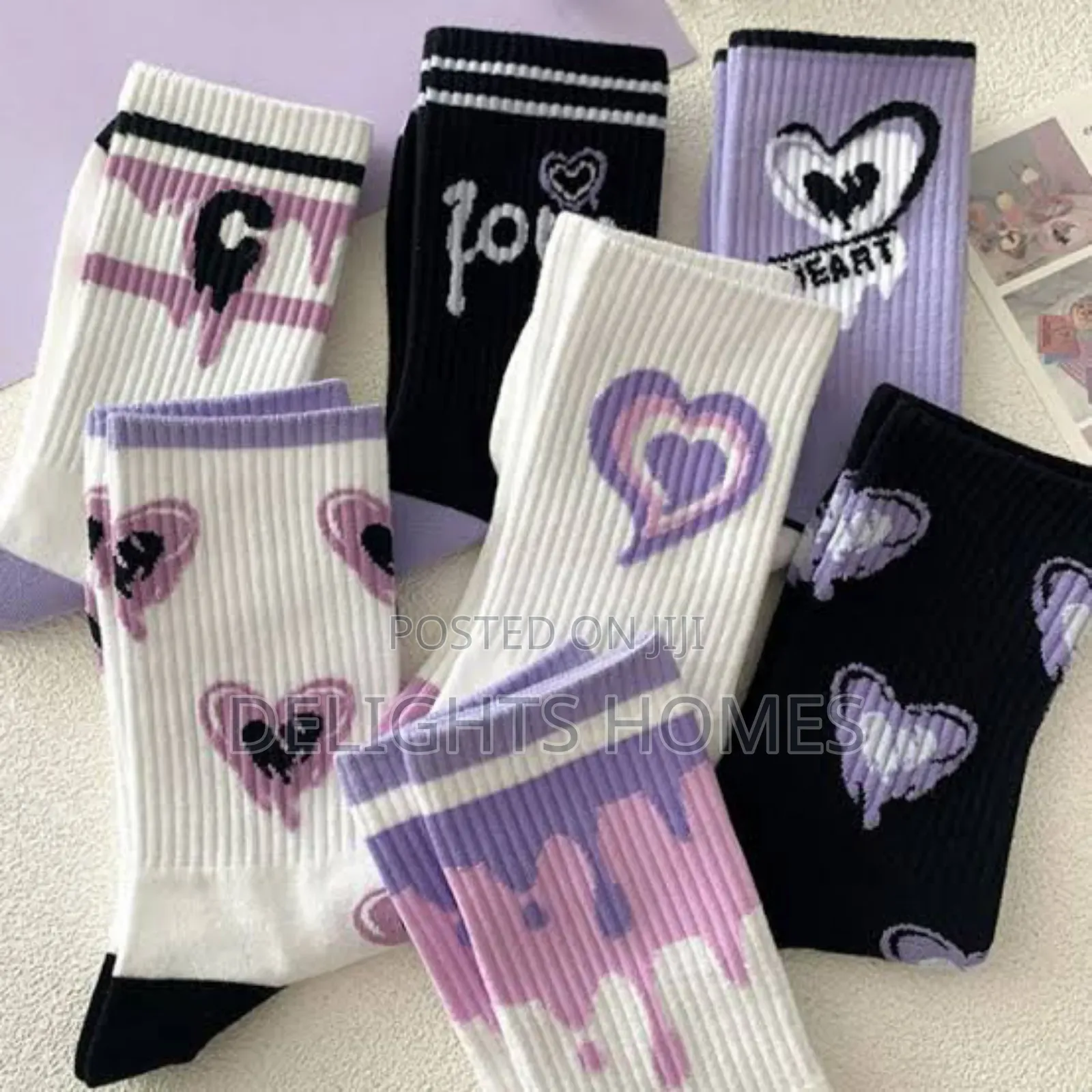 Colorful Heart Socks_ex
