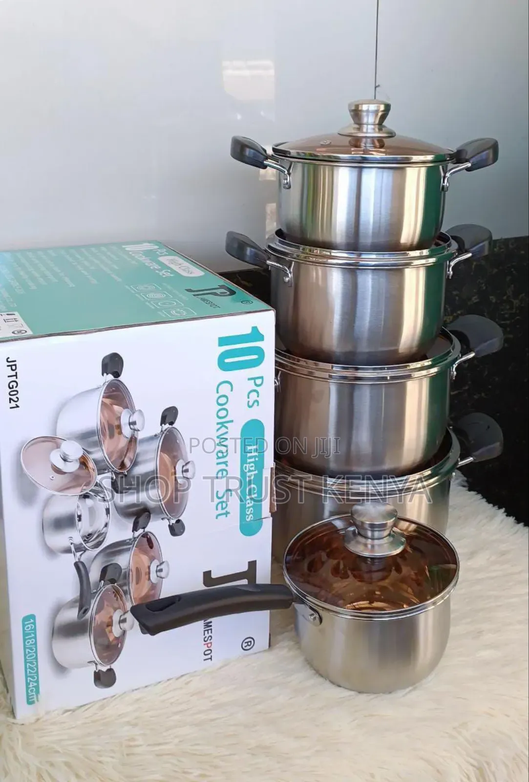 James Pot 10pcs Stainless Cookware Set