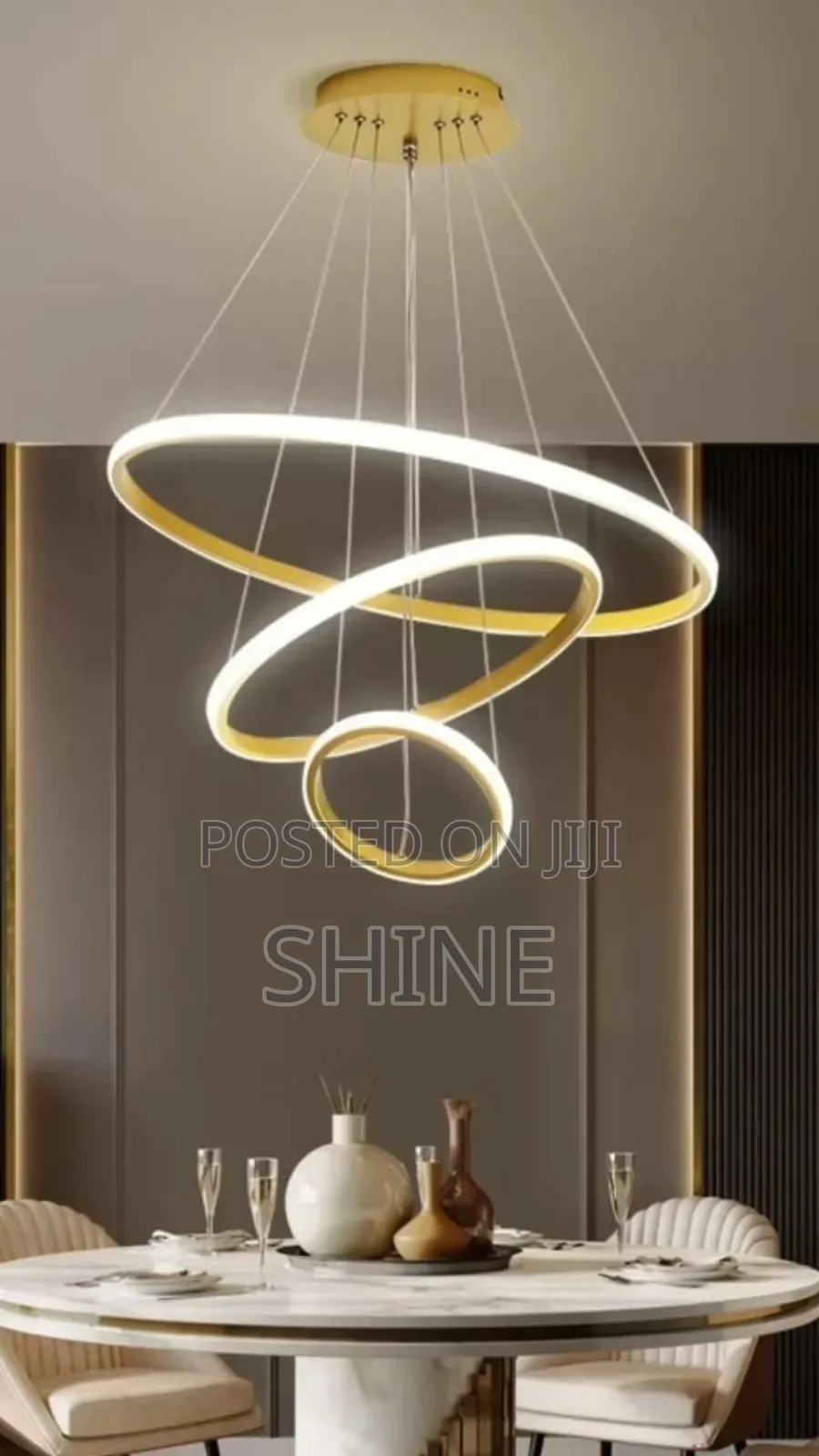 Three Rings 500mm Chandelier