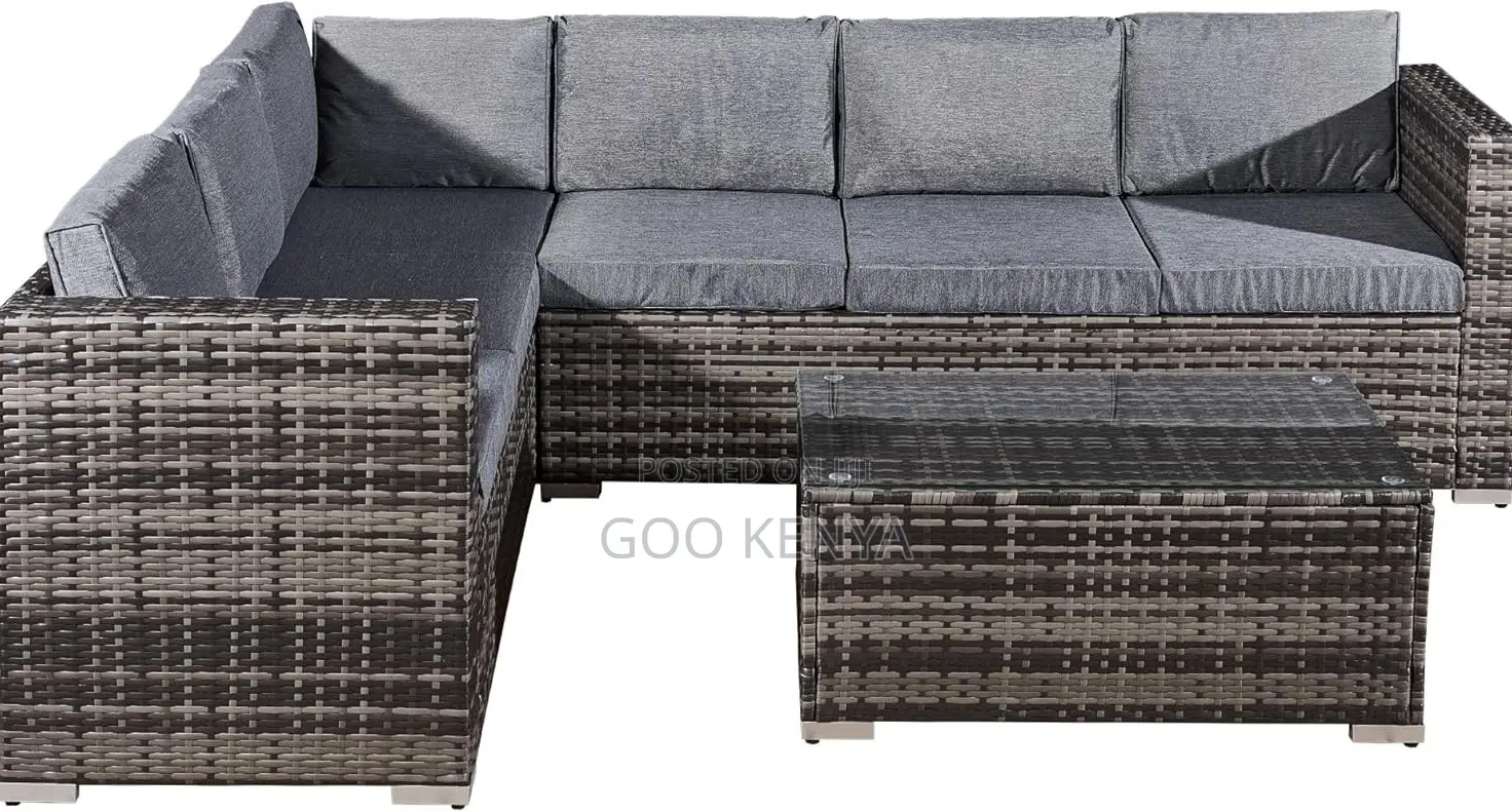 Home Sofa; Outdoor Rattan Set – Coffee Table and Chairs for Garden