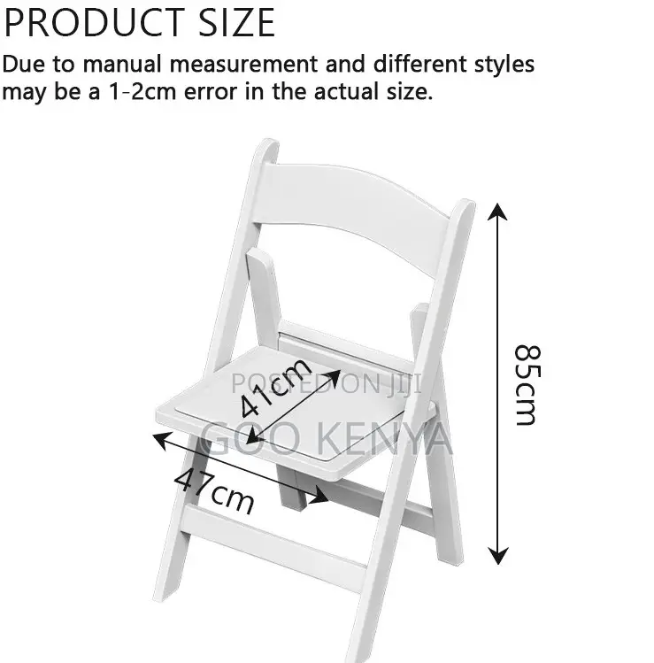 Home Chair;Premium White Resin Folding Chair –Ideal for Hotel Banquets