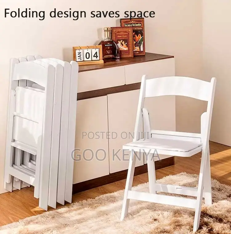 Home Chair;Premium White Resin Folding Chair –Ideal for Hotel Banquets