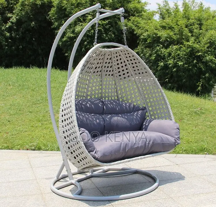 Home Chair; Outdoor Wicker Egg Chair – Classic Stationary Dome Swing