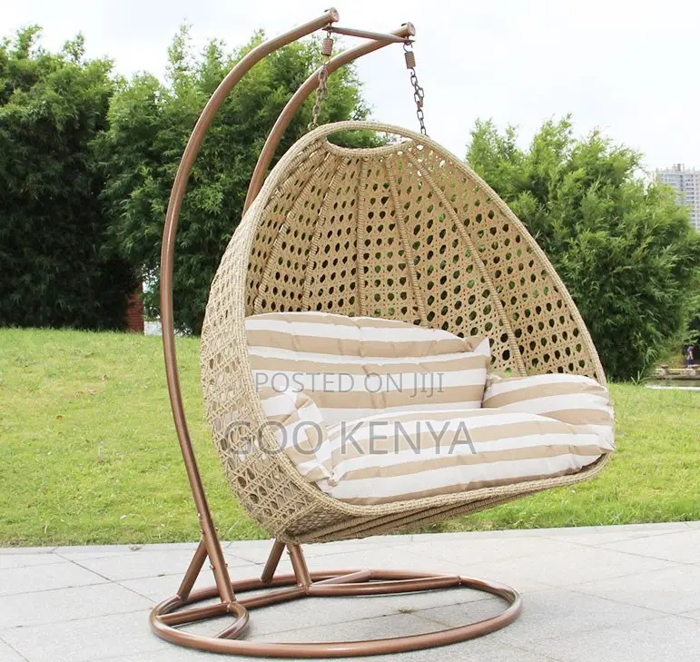 Home Chair; Outdoor Wicker Egg Chair – Classic Stationary Dome Swing