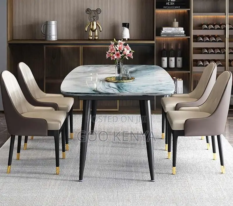 Home Dining Set; Small Apartment Dining Table Set – Rectangular Combo