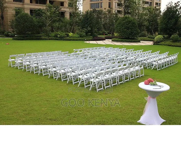 Home Chair;White Folding Chair for Banquet and Wedding Durable Plastic
