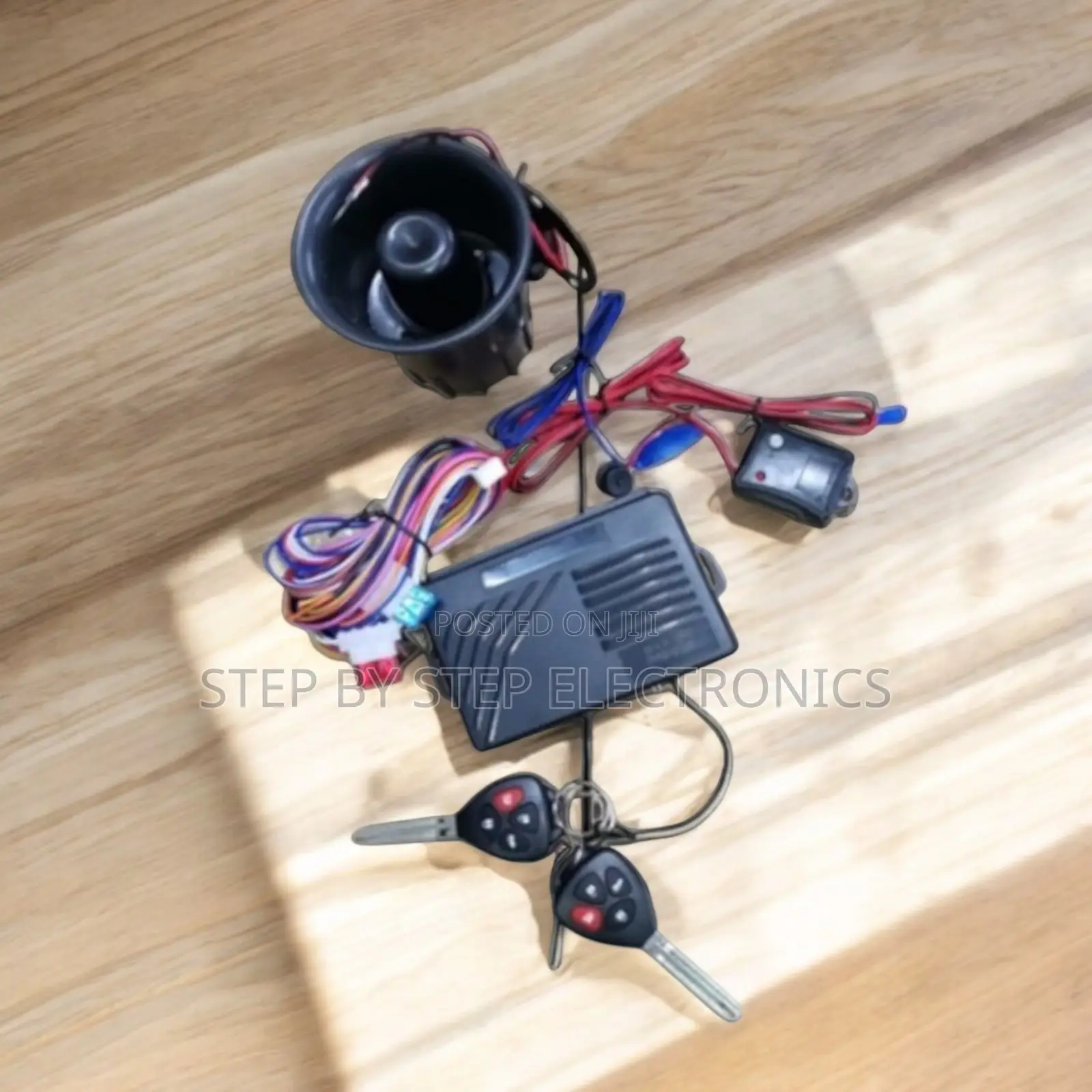 Complete Package Car Security System With Remote Controls and Siren