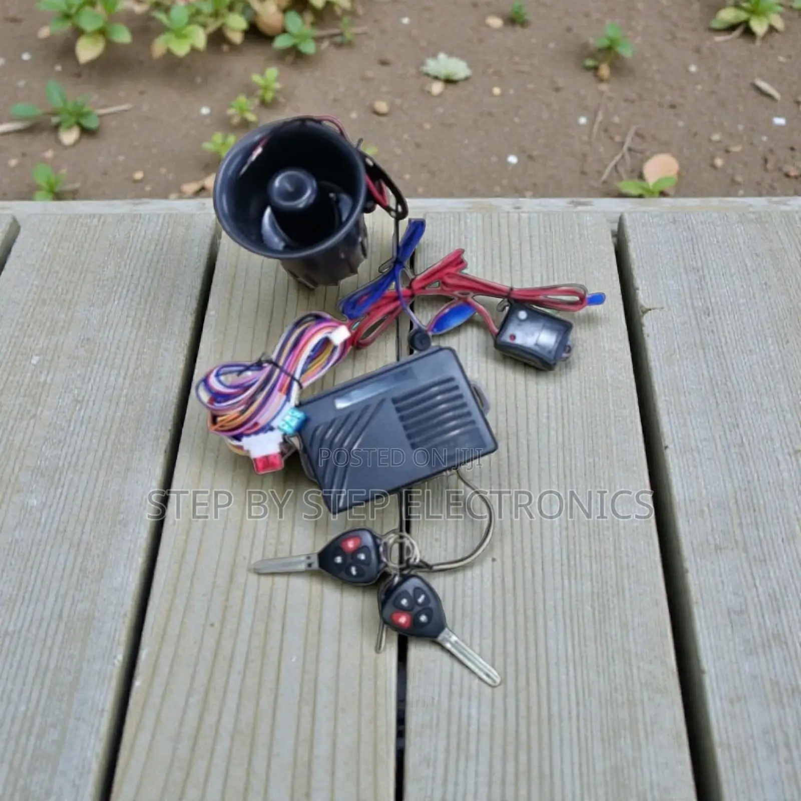 Intelligent Vehicle Security Alarm Kit With Two Flip Key Remotes