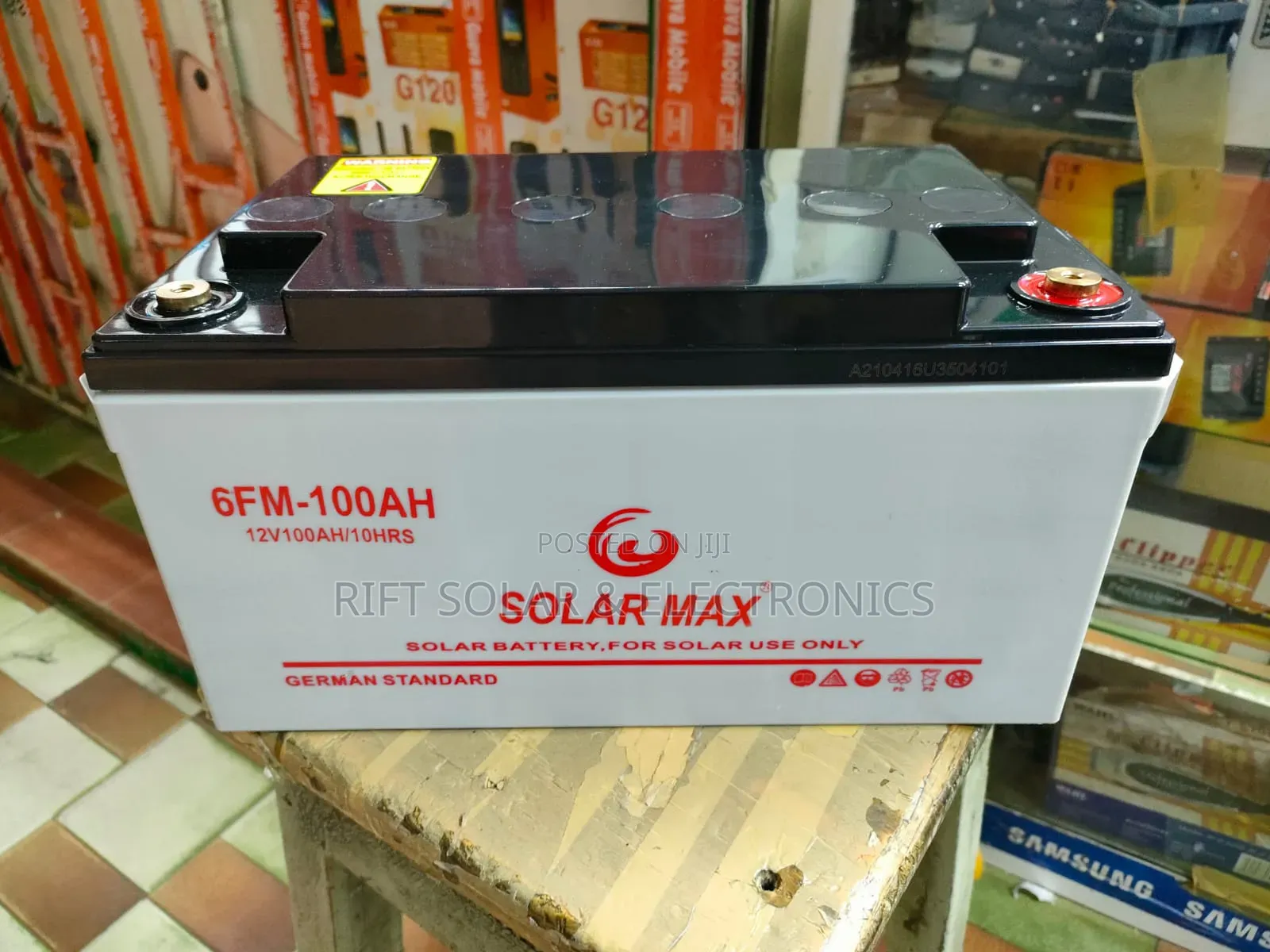100 Ah Solar Gel Battery Suitable for 120w 150w Solar System.