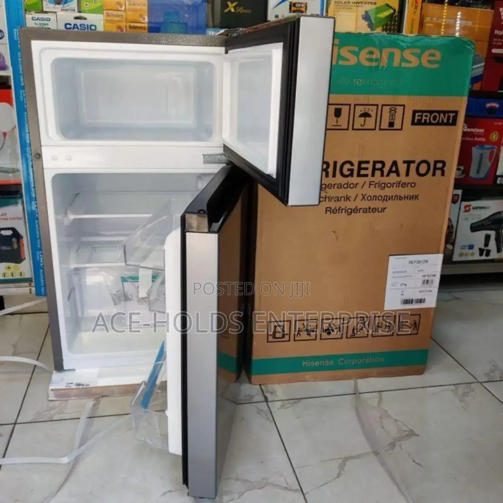 Hisense 91l Double-Door Top Freezer Fridge - Large Capacity