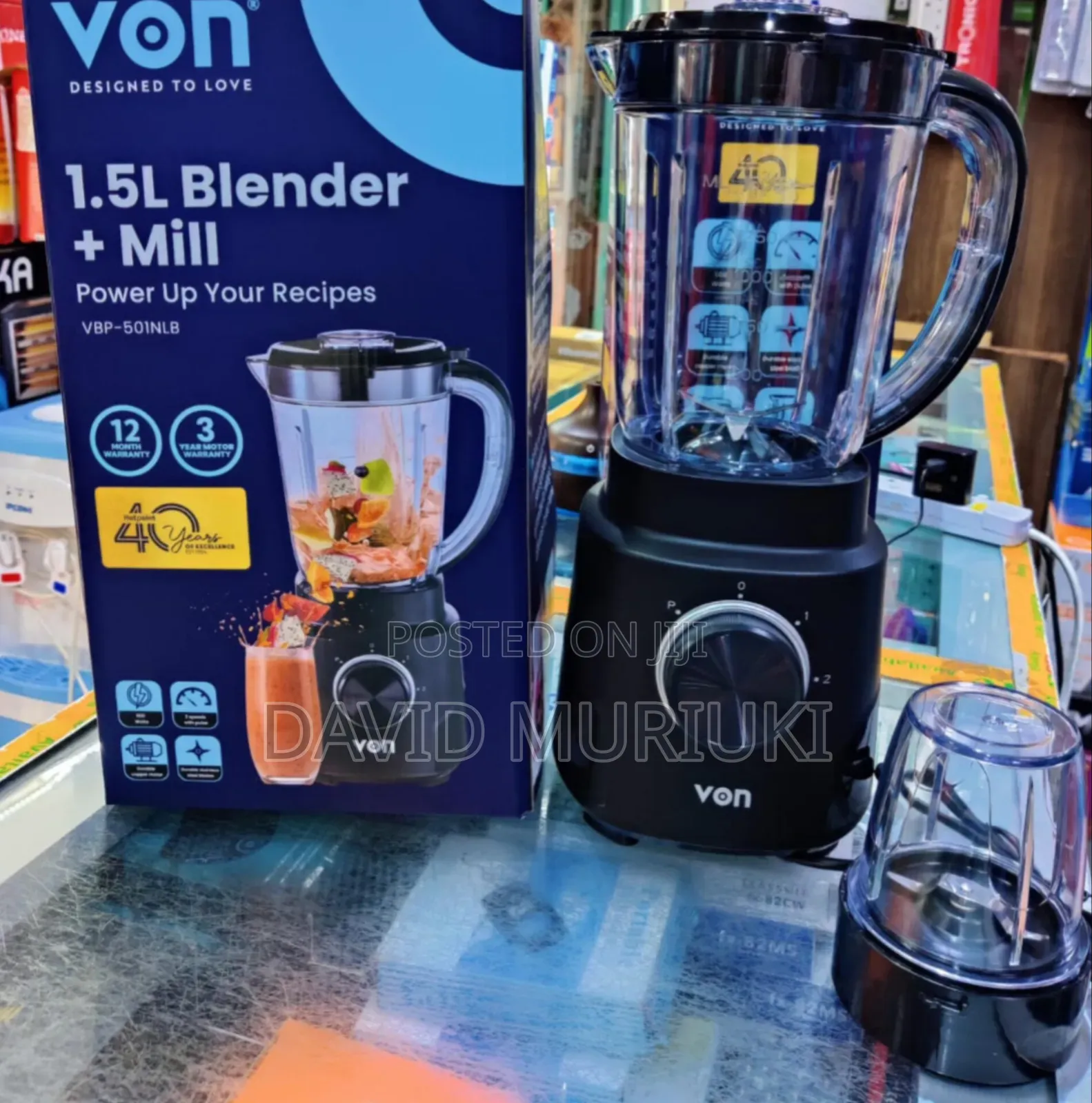 Von 2 In 1 Blender 500w