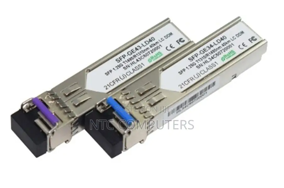 1 Pairs 40km SFP 1.25g Bidi Single Mode Fiber Module .