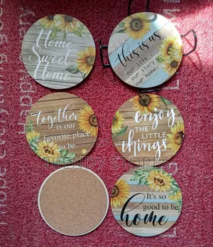 6 Pcs Sunflower Drink Coaster