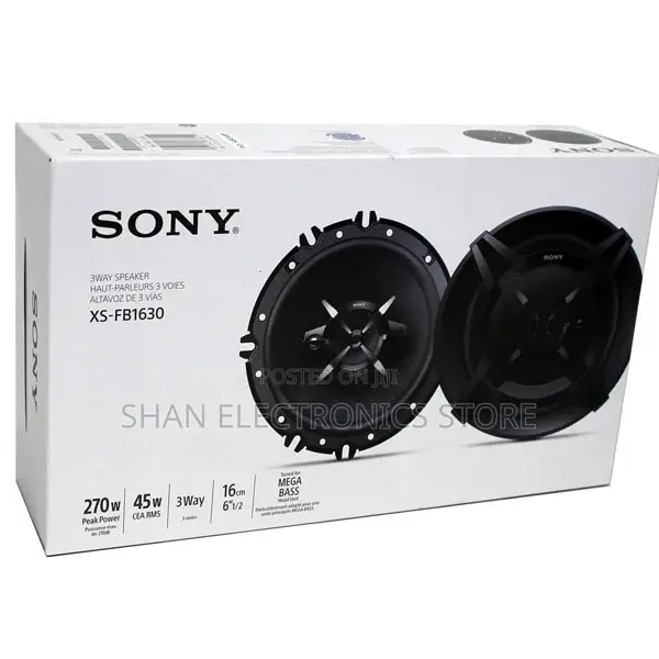 Car Speaker. Sony Xs-Fb1630 6" (16cm) 3-Way Coaxial Car Speakers.