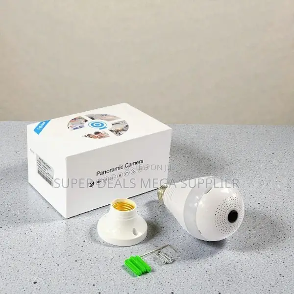 360 Rotation 1080p Full Hd 2- Way Audio Home Security Wifi Bulb Camera
