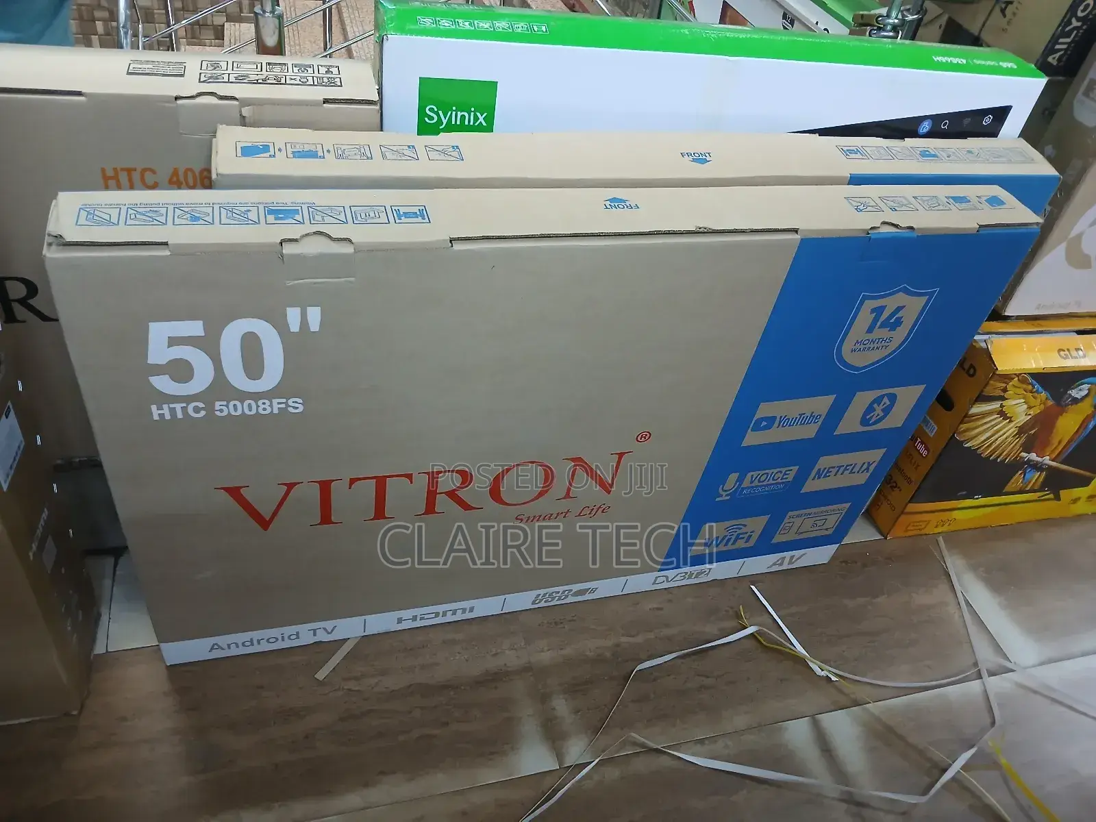 Vitron 50 Inch Frameless Bluetooth Inbuilt Decoder Uhd Android Tv