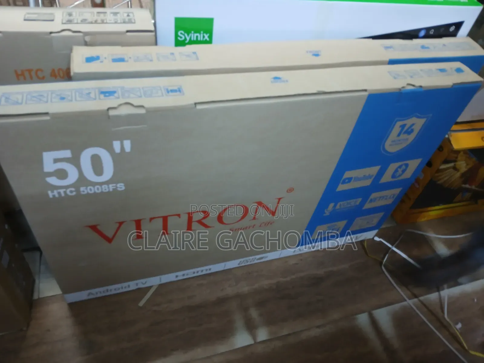 Vitron 50" Inch 4kuhd Television Bluetooth Frameless Smartandroid Tv