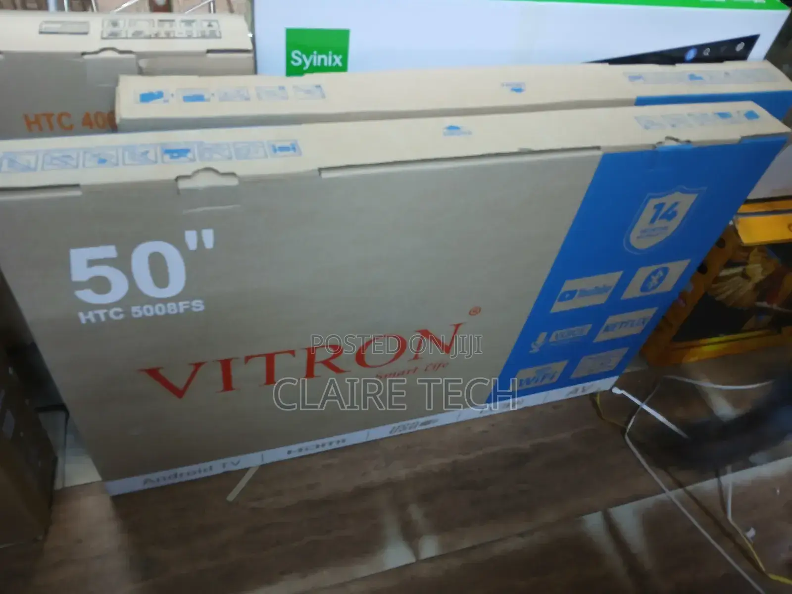 Vitron 50" Inch 4kuhd Television Bluetooth Frameless Smartandroid Tv