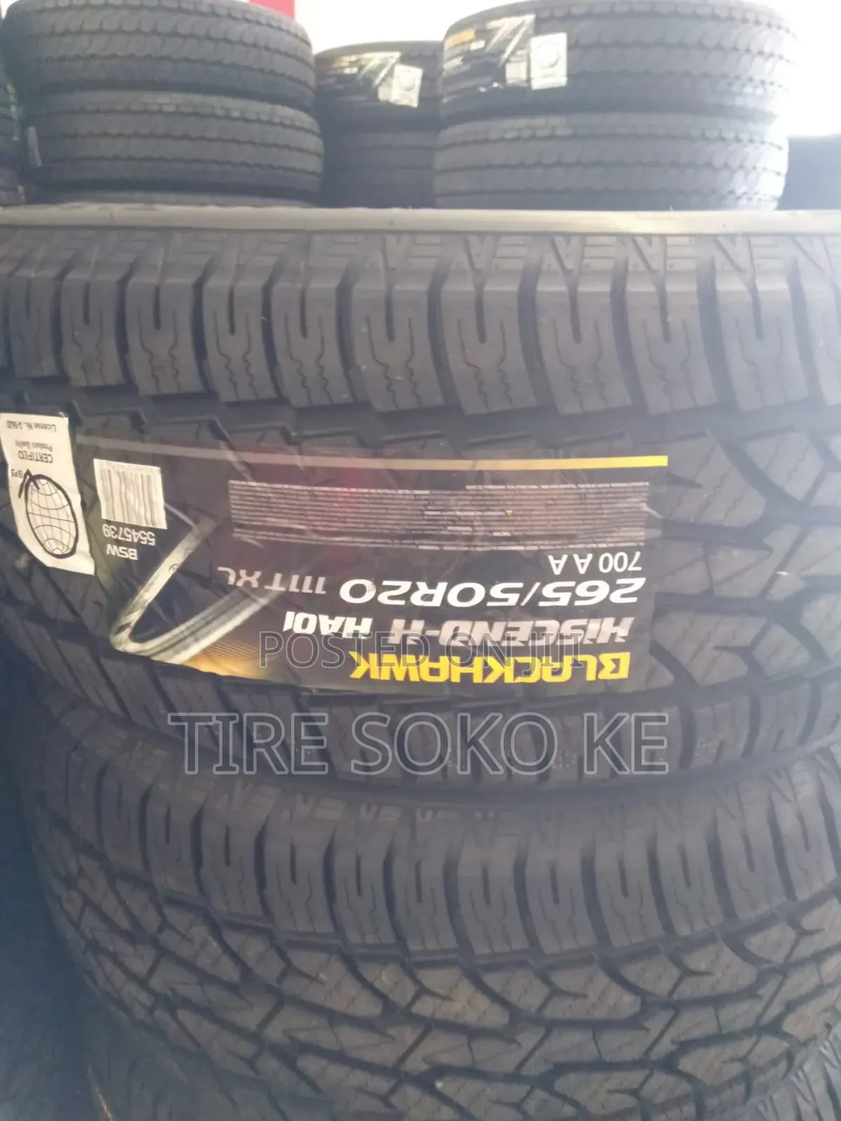 265/50r20 Blackhawk A.T