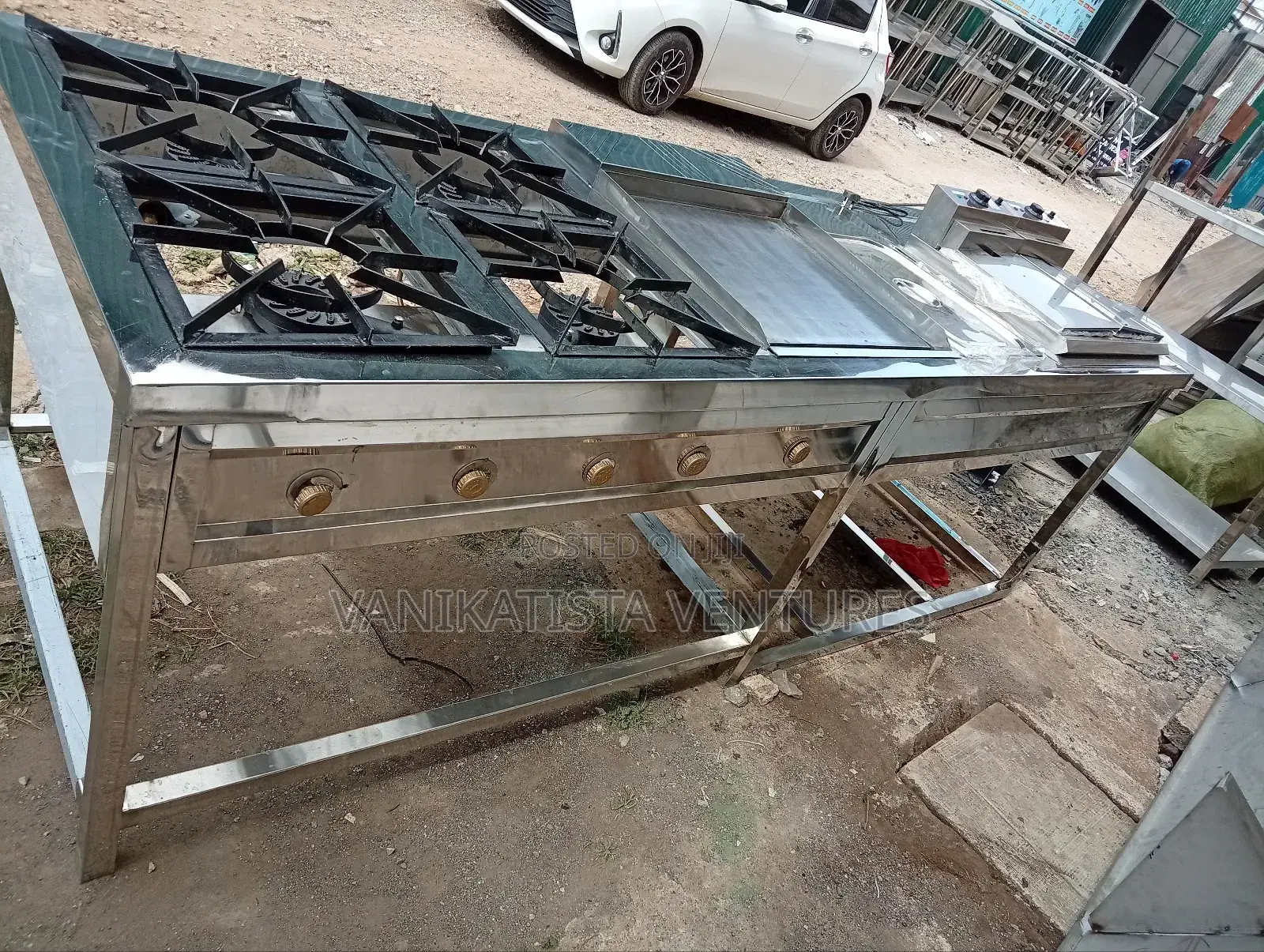 Gas Cooker, Commercial Combined Cooker