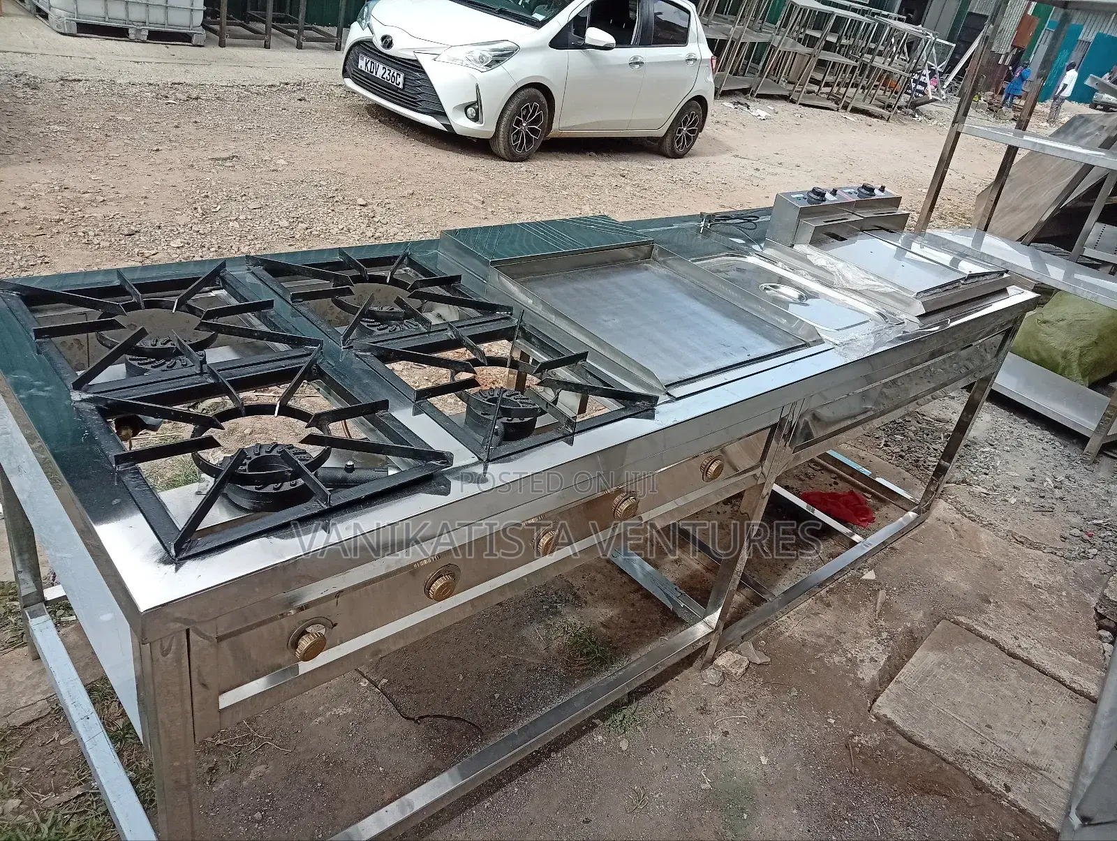 Gas Cooker, Commercial Combined Cooker