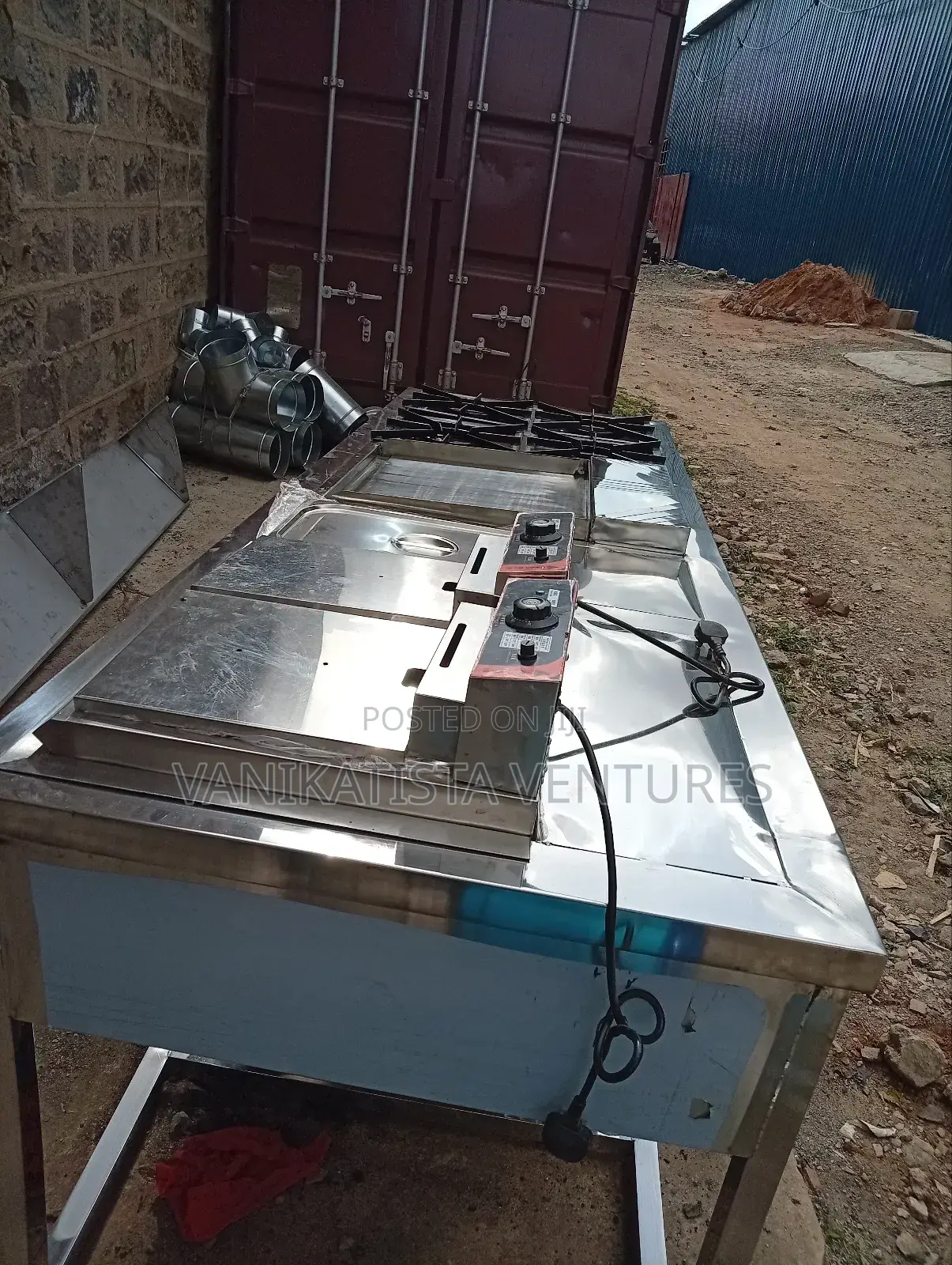 Gas Cooker, Commercial Combined Cooker