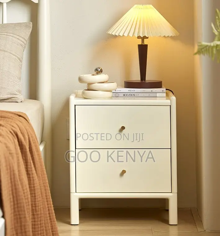 Home Cabinet; Hotel-Grade Solid Wood Nightstand With Storage