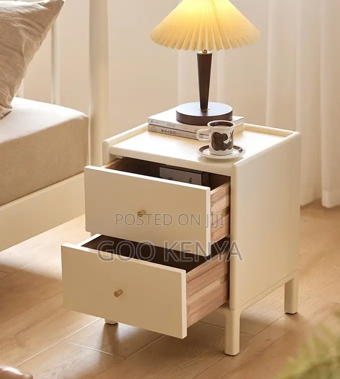 Home Cabinet; Hotel-Grade Solid Wood Nightstand With Storage