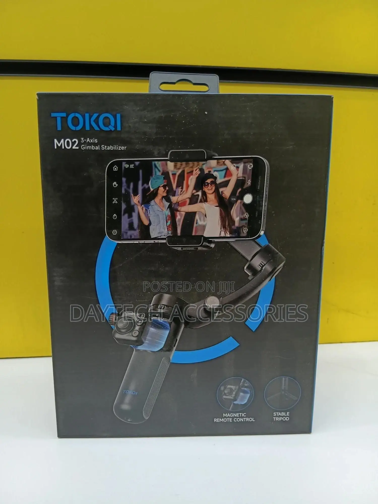 This Is a Tokqi M02 3-Axis Gimbal Stabilizer for Smartphones.