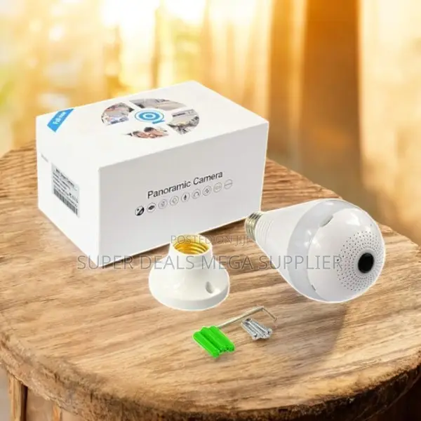 360 Degree 1080p Hd High Performance Home Security Wifi Bulb Camera