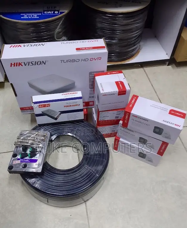 Hikvision 4 Channel CCTV Kit 1080p Cameras With 500gb and Remote View