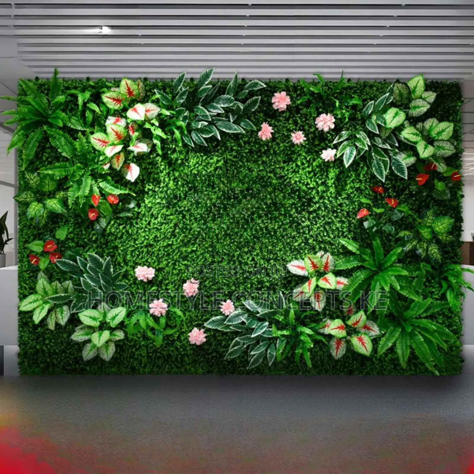 Flower Wall Backdrops Decoration Design Balcony Grass and Hedges