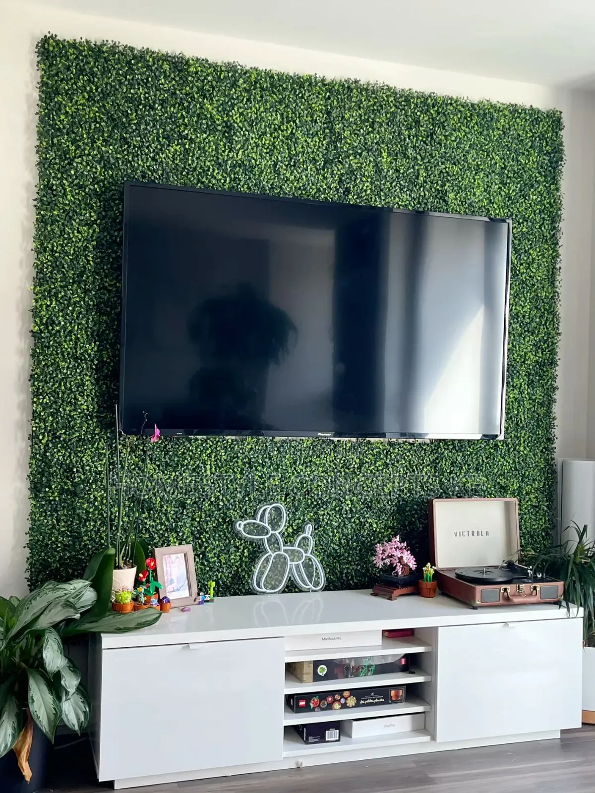 Wall Backdrop Decor Flower Grass Office Home Balcony Podcast Interior