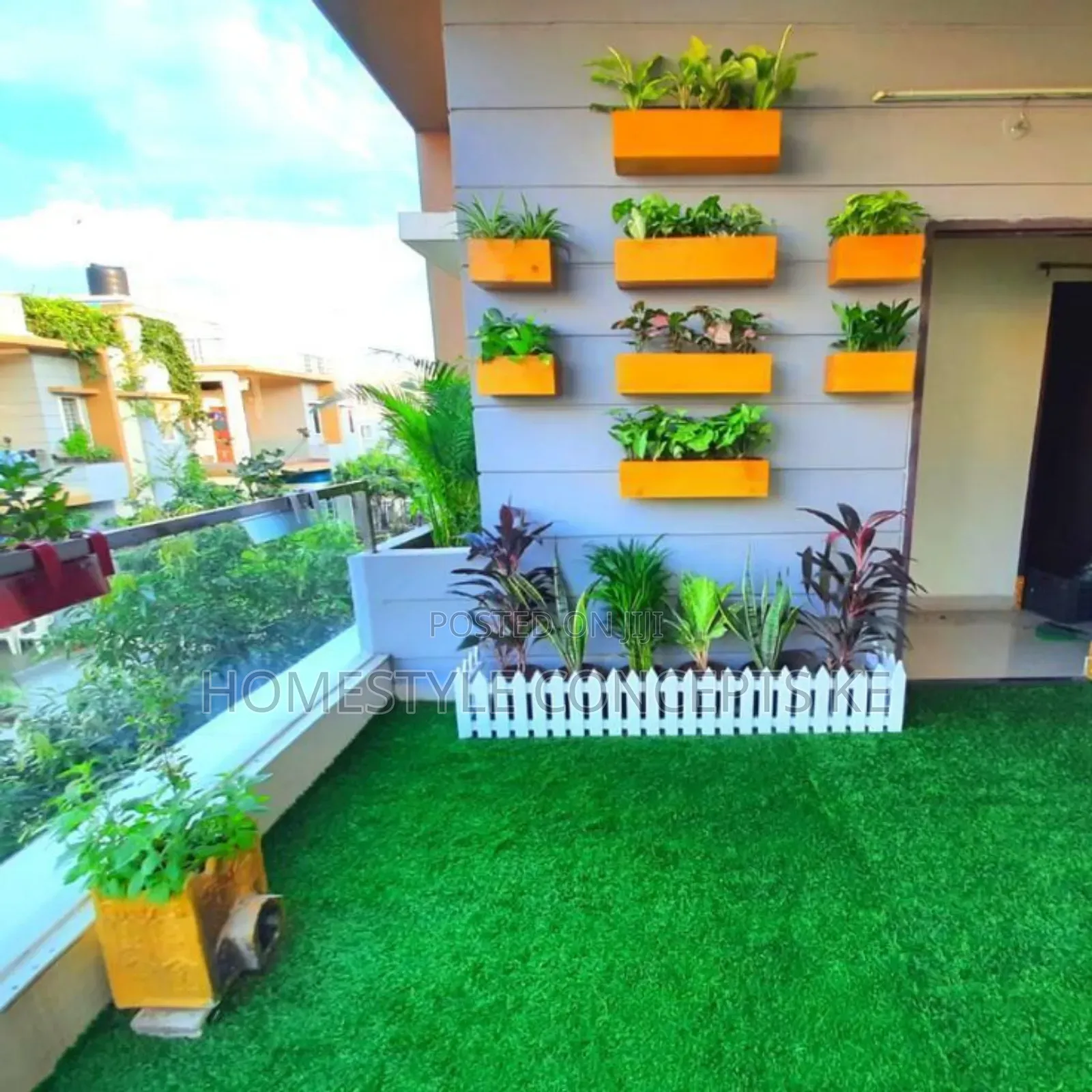 Artificial Flowers Grass Backdrops Panels Turfgrass Balconies Design