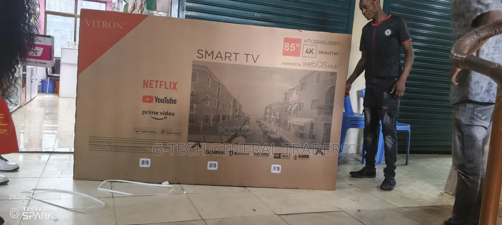 Vitron 85inch Webos Smart Tv,Youtube, Netflix, Led Tv,Free Channels