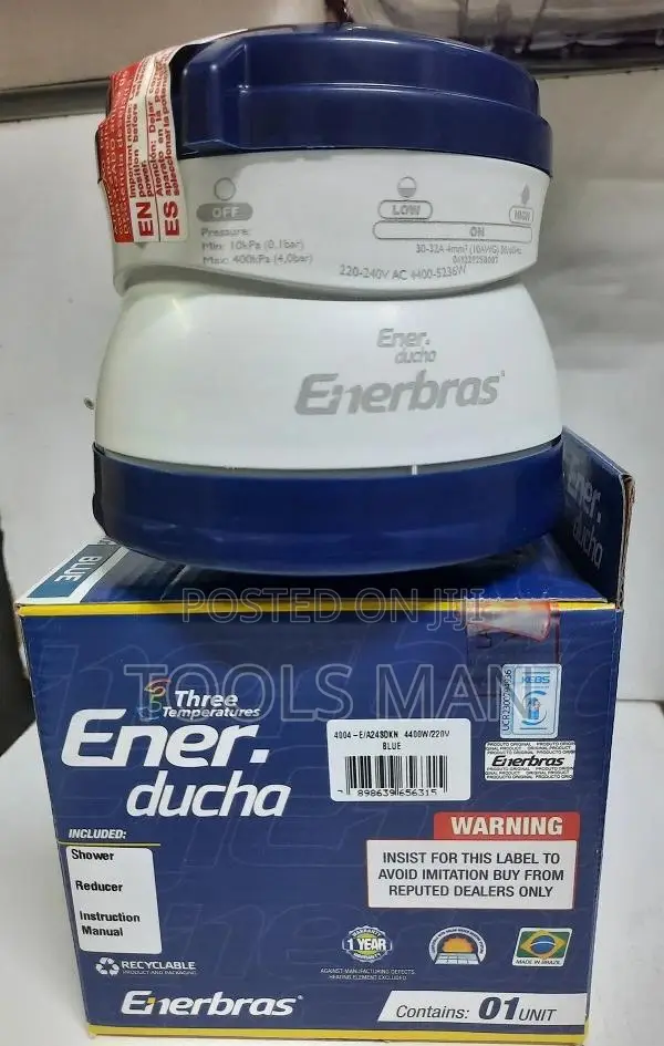 Salty Water Shower Head.3t Enerbras Enerducha.Original for All Water