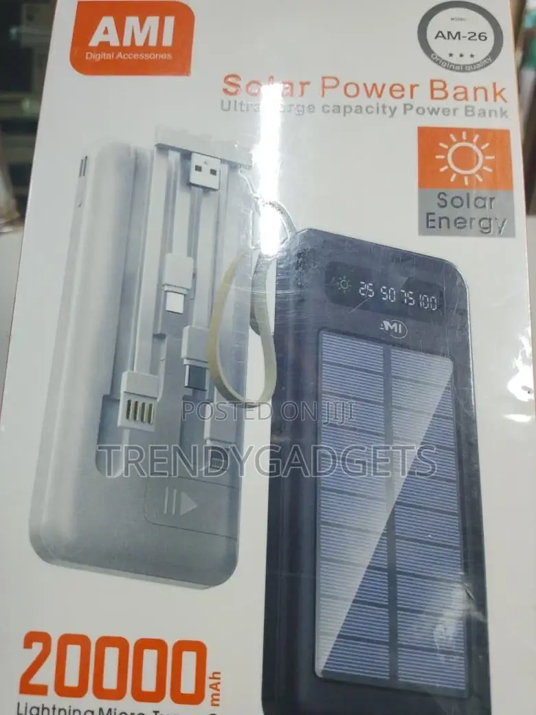 Ami Am-26 Solar Power Bank (20000mah)