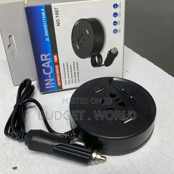Universal 150 Watts Dc 12v to Ac 220v Converter Outlets 150 W