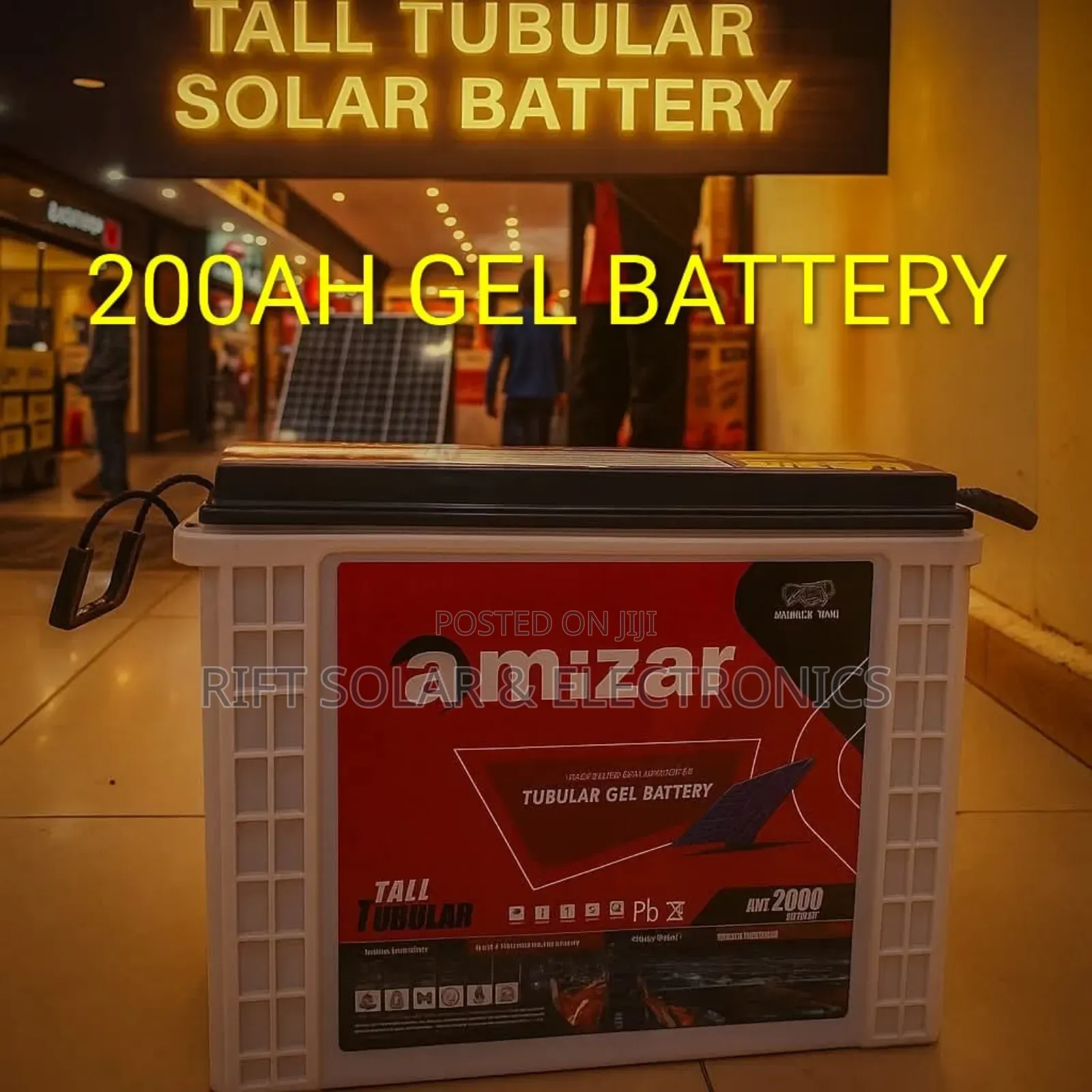 200ah - 12v Amizar Gel Tubular Solar Battery
