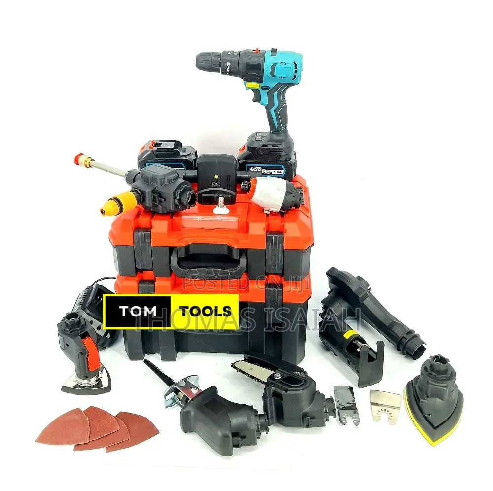 198vmax 10 in 1 Multi-Head Cordless Power Tools Combo Kit