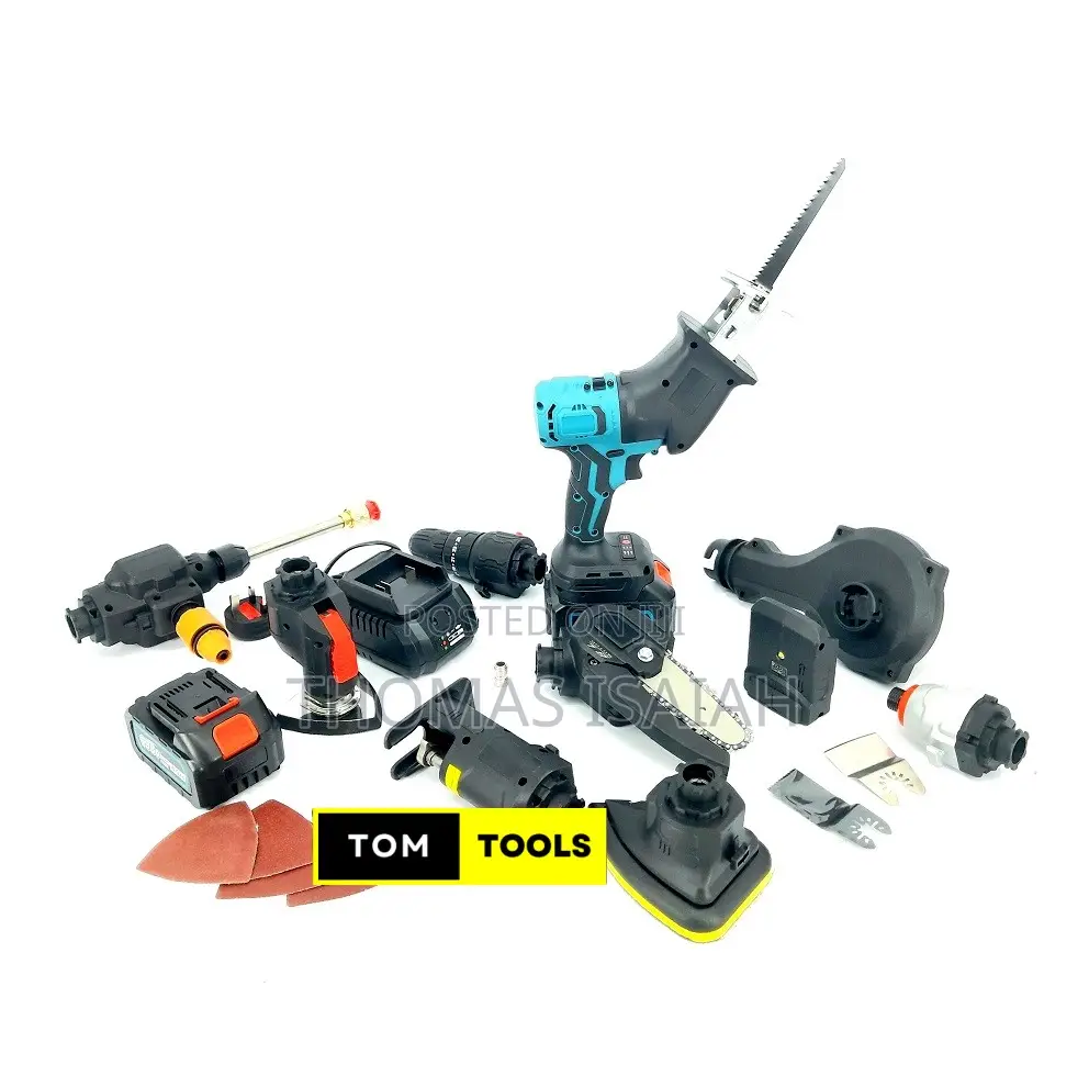 198vmax 10 in 1 Multi-Head Cordless Power Tools Combo Kit