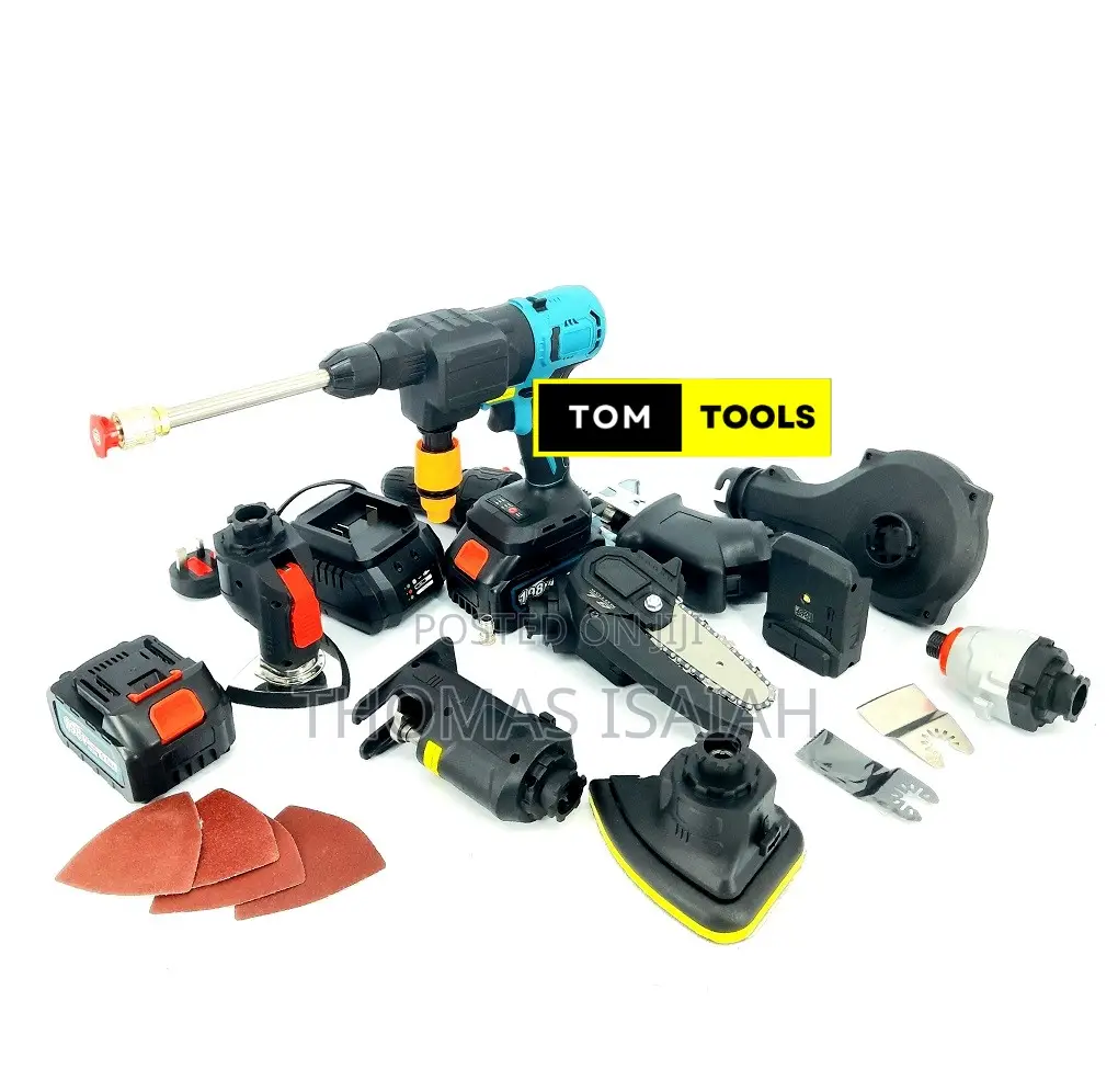 198vmax 10 in 1 Multi-Head Cordless Power Tools Combo Kit