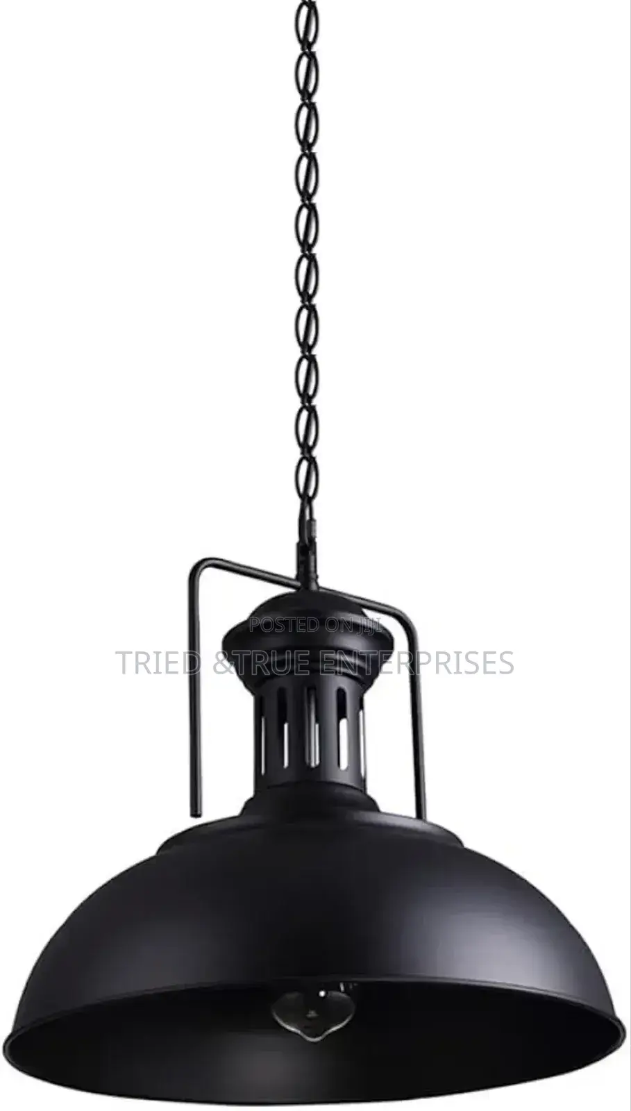 Industrial Black Metal Iron Pendant Light Fq8j