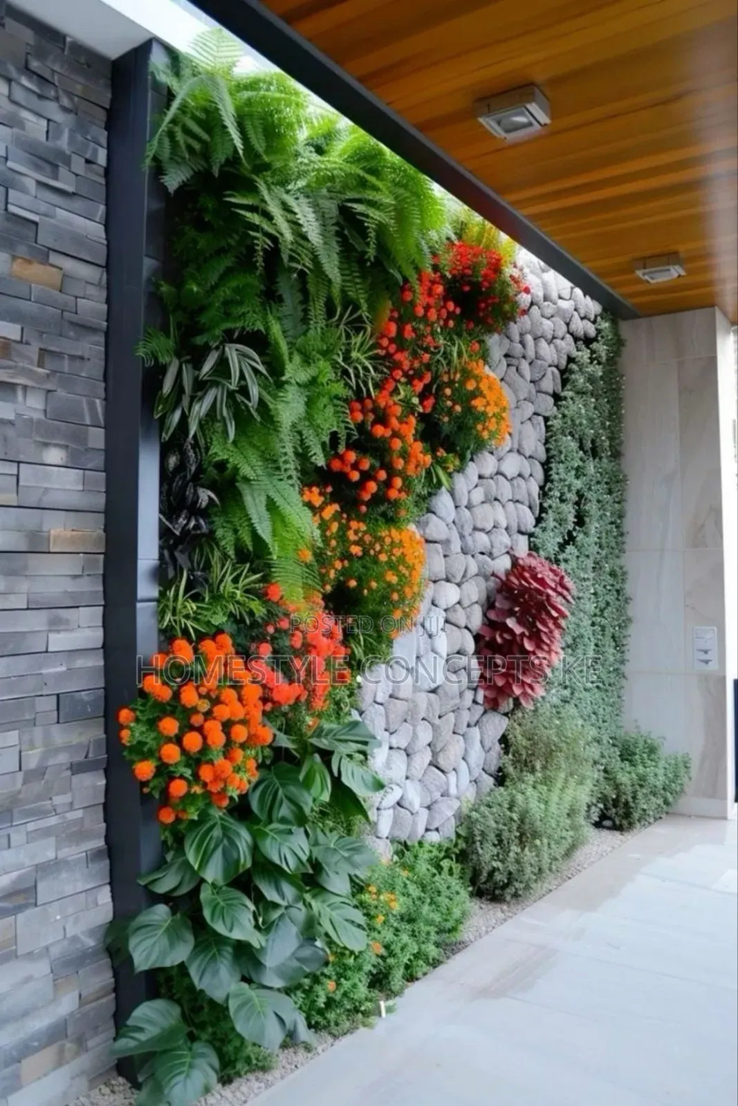 Artificial Flowers Grass Backdrops Moss Green Vertical Garden